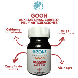 TAVOO - CAPSULAS GOON UÑAS, CABELLO, PIEL Y ARTICULACIONES - 60 capsulas (533 mg)