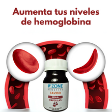 Cargar imagen en el visor de la galería, TAVOO - CAPSULAS MIAA ANEMIA Y FALTA DE HIERRO - 60 capsulas (500 mg)