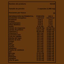 Cargar imagen en el visor de la galería, TAVOO - CAPSULAS NOUM RIÑONES Y PROSTATA - 60 capsulas (533 mg)