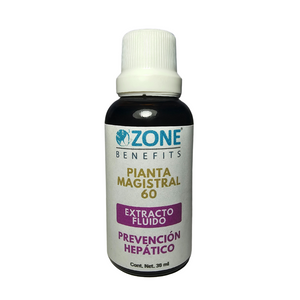 PIANTA MAGISTRAL - Tintura madre herbolario prevención hepático al 60% - 30 ml (Gotero de vidrio)