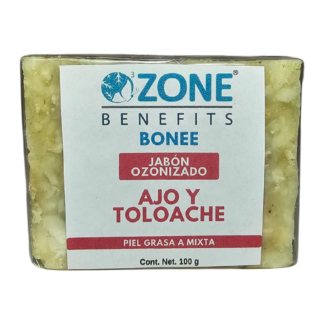 BONEE - Jabón artesanal ozonizado de ajo y toloache - 100 g