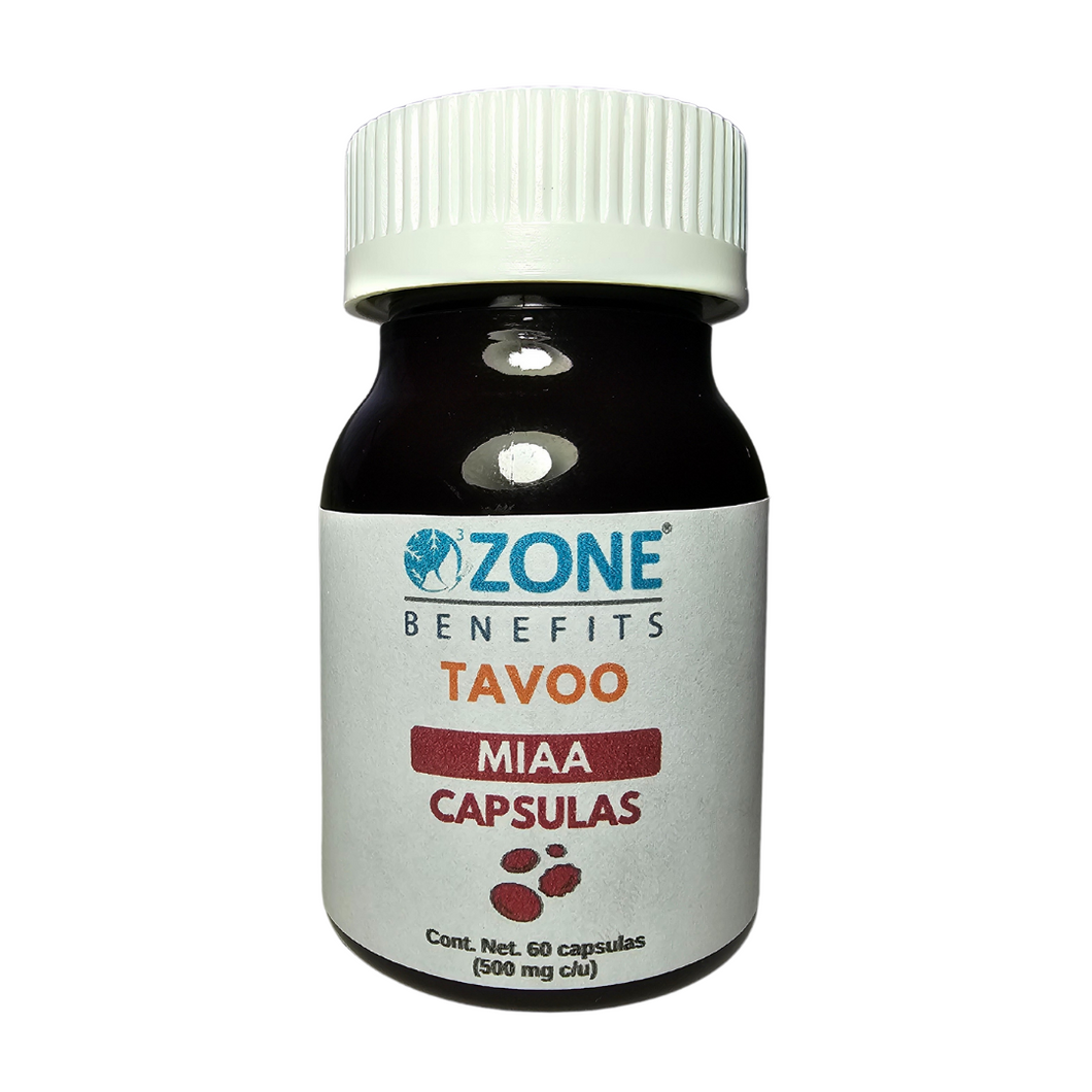 TAVOO - CAPSULAS MIAA ANEMIA Y FALTA DE HIERRO - 60 capsulas (500 mg)