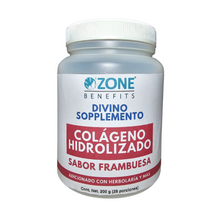 Cargar imagen en el visor de la galería, DIVINO SOPPLEMENTO - Colágeno hidrolizado con herbaolaria sabor Frambuesa - 200 g
