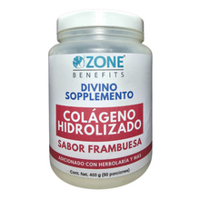 Cargar imagen en el visor de la galería, DIVINO SOPPLEMENTO - Colágeno hidrolizado con herbolaria sabor Frambuesa - 400 g