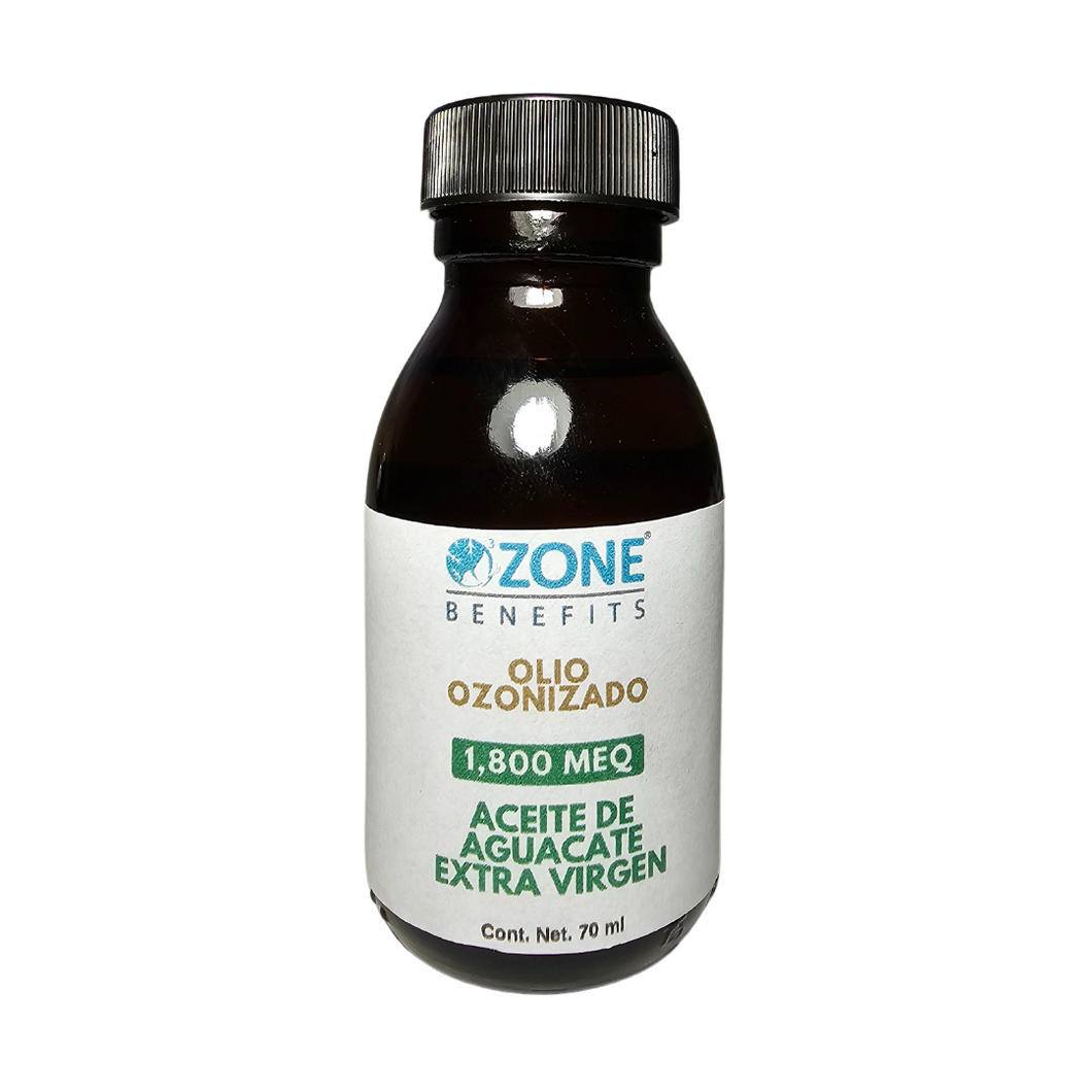 OLIO OZONIZADO - Aceite ozonizado de aguacate 1,800 Meq - 70 ml