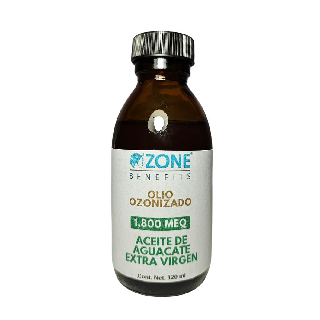 OLIO OZONIZADO - Aceite ozonizado de aguacate 1,800 Meq - 120 ml