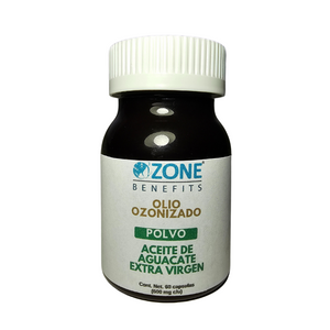 OLIO OZONIZADO - Aceite ozonizado de aguacate en polvo capsulas 300 Meq - 60 capsulas (600 mg por capsula)