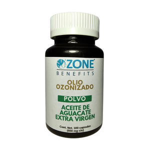 OLIO OZONIZADO - Aceite ozonizado de aguacate en polvo capsulas 300 Meq - 100 capsulas (600 mg por capsula)