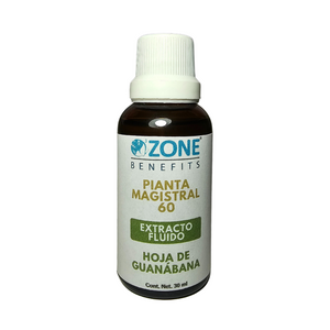 PIANTA MAGISTRAL - Tintura madre de hoja de guanabana al 60% - 30 ml (Gotero de vidrio)