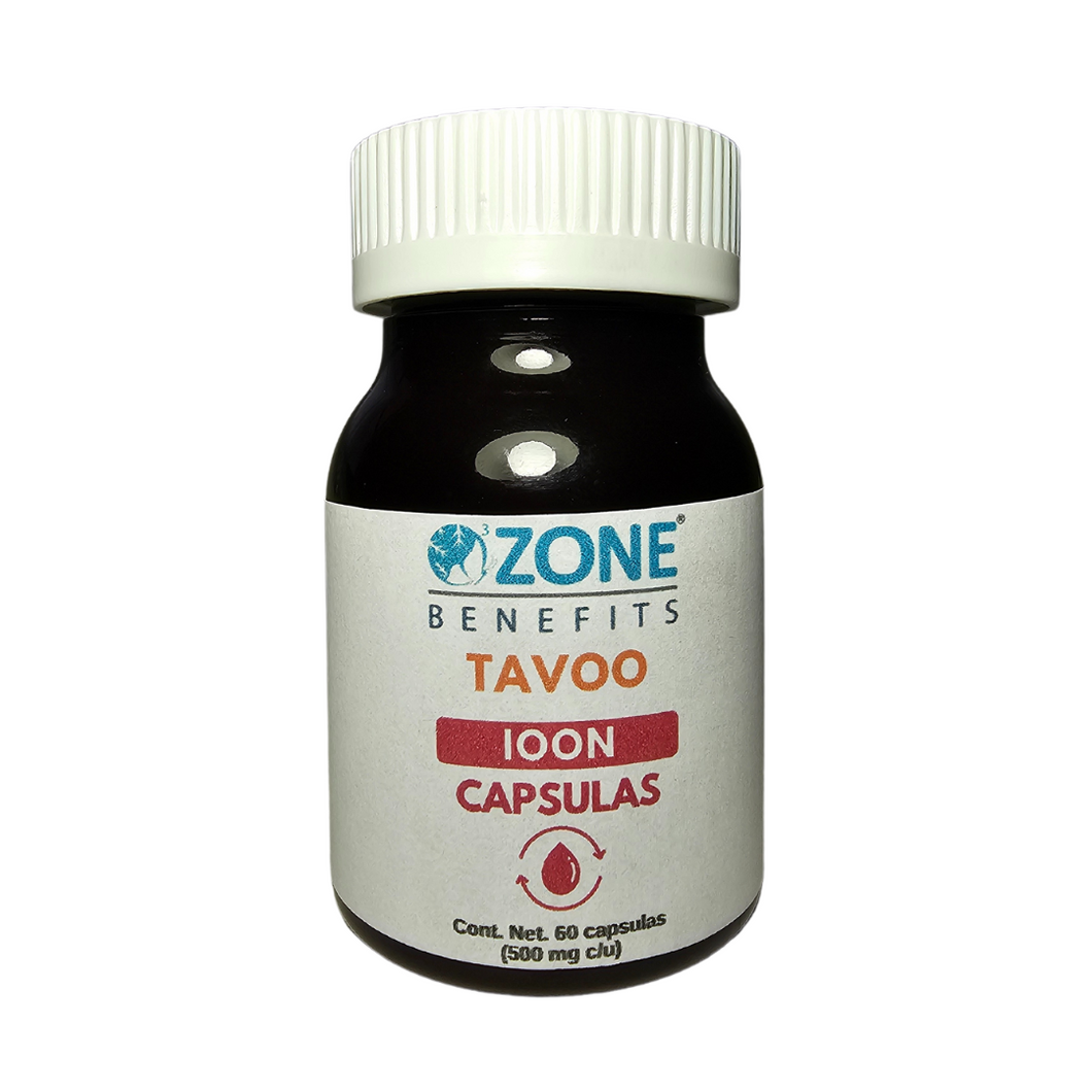 TAVOO - CAPSULAS IOON FALTA DE MINERALES Y CIRCULACIÓN - 60 capsulas (500 mg)