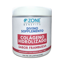Cargar imagen en el visor de la galería, DIVINO SOPPLEMENTO - Colágeno hidrolizado con herbaolaria sabor Frambuesa - 100 g
